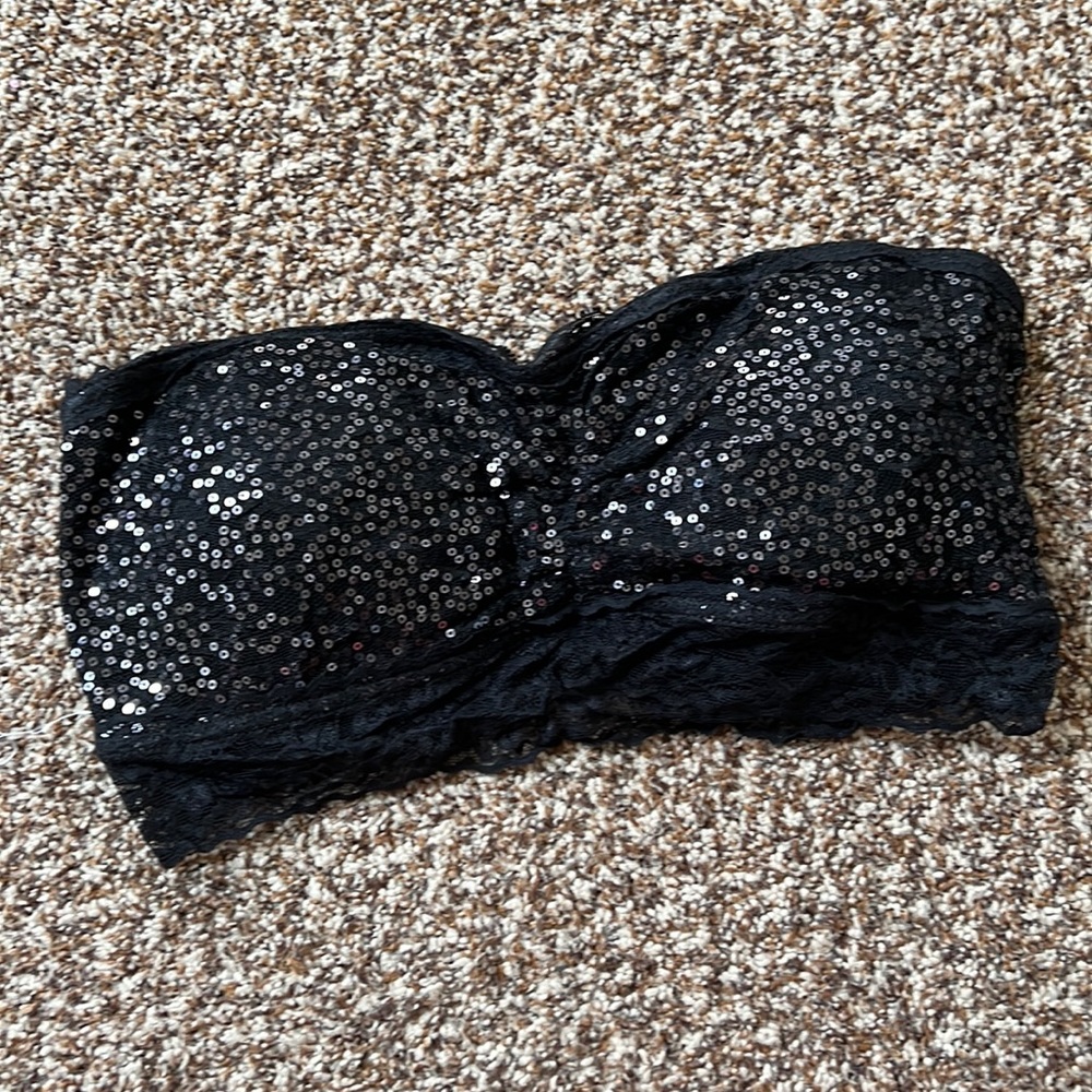 Sequin Bandeau Bra